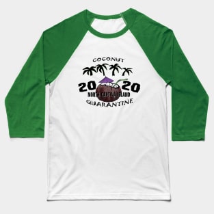 North Captiva Island - Coconut Quarantine 2020 Logo Baseball T-Shirt